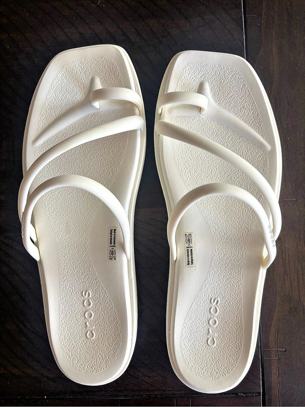 Crocs Miami Flip Women's White Sandals US 8